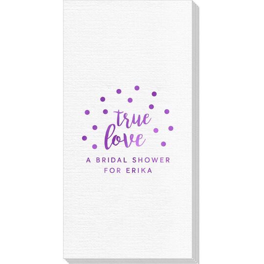 Confetti Dots True Love Deville Guest Towels